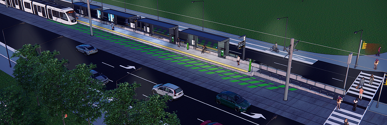 Illustration of Albion Road Stop