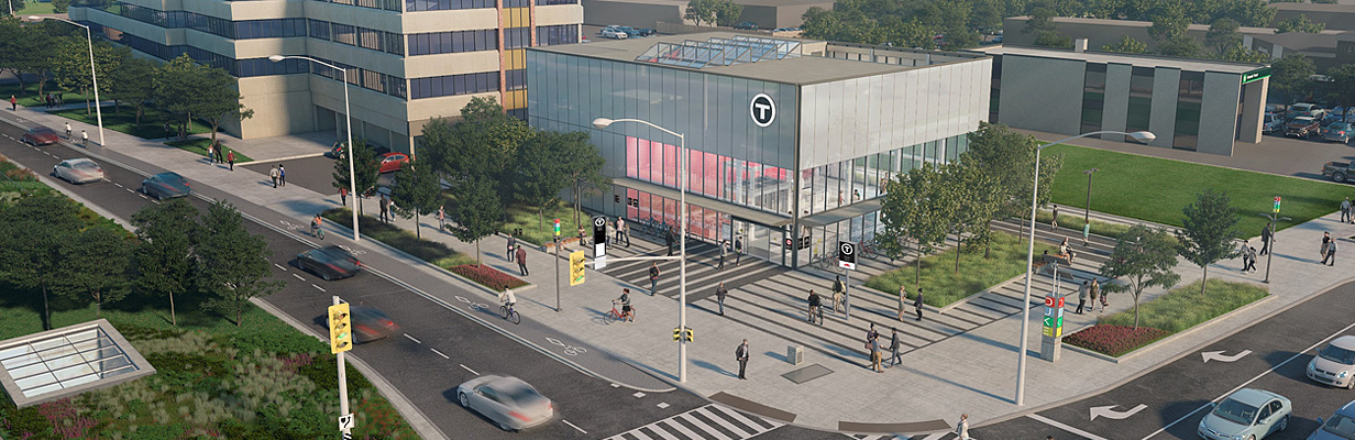 Illustration of Finch West LRT station